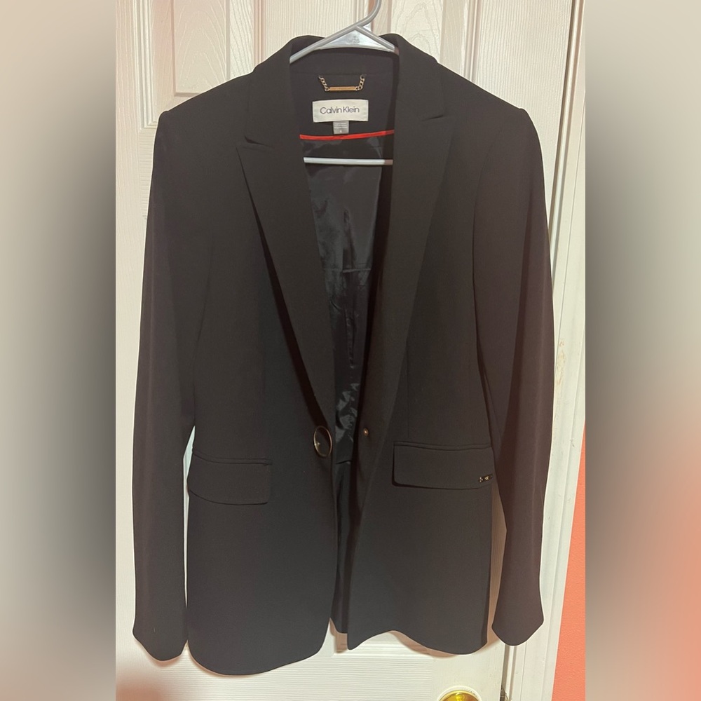 Calvin Klein Black Blazer Size 6